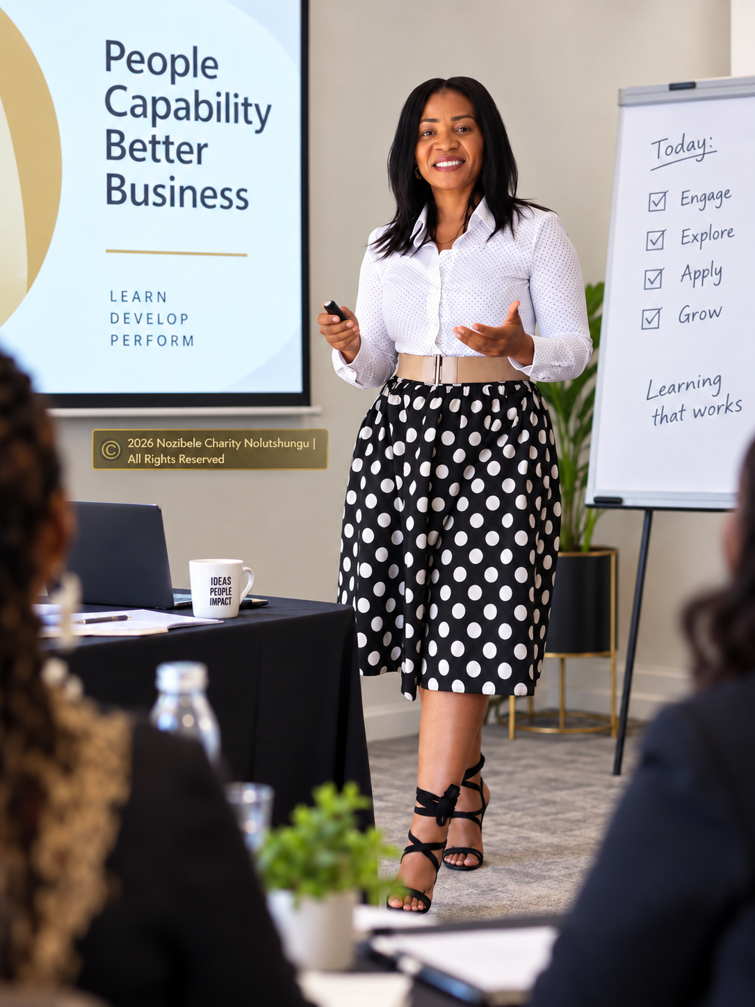 Nozibele Charity Nolutshungu — Corporate Facilitation & Professional Learning Nozibele Charity Nolutshungu facilitating a corporate professional learning session